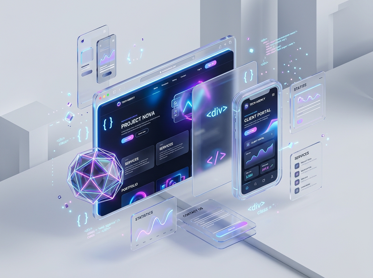 Loop Universe 3D showcase illustrating web design and software development in Calicut, Kerala
