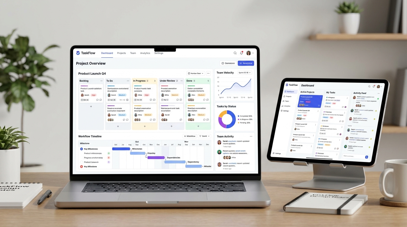 TaskFlow project management and productivity software by Loop Universe